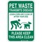 Brady Pet Waste, 12" W x 18" H, Rectangle, Aluminum, 115208 115208 - alternate 1